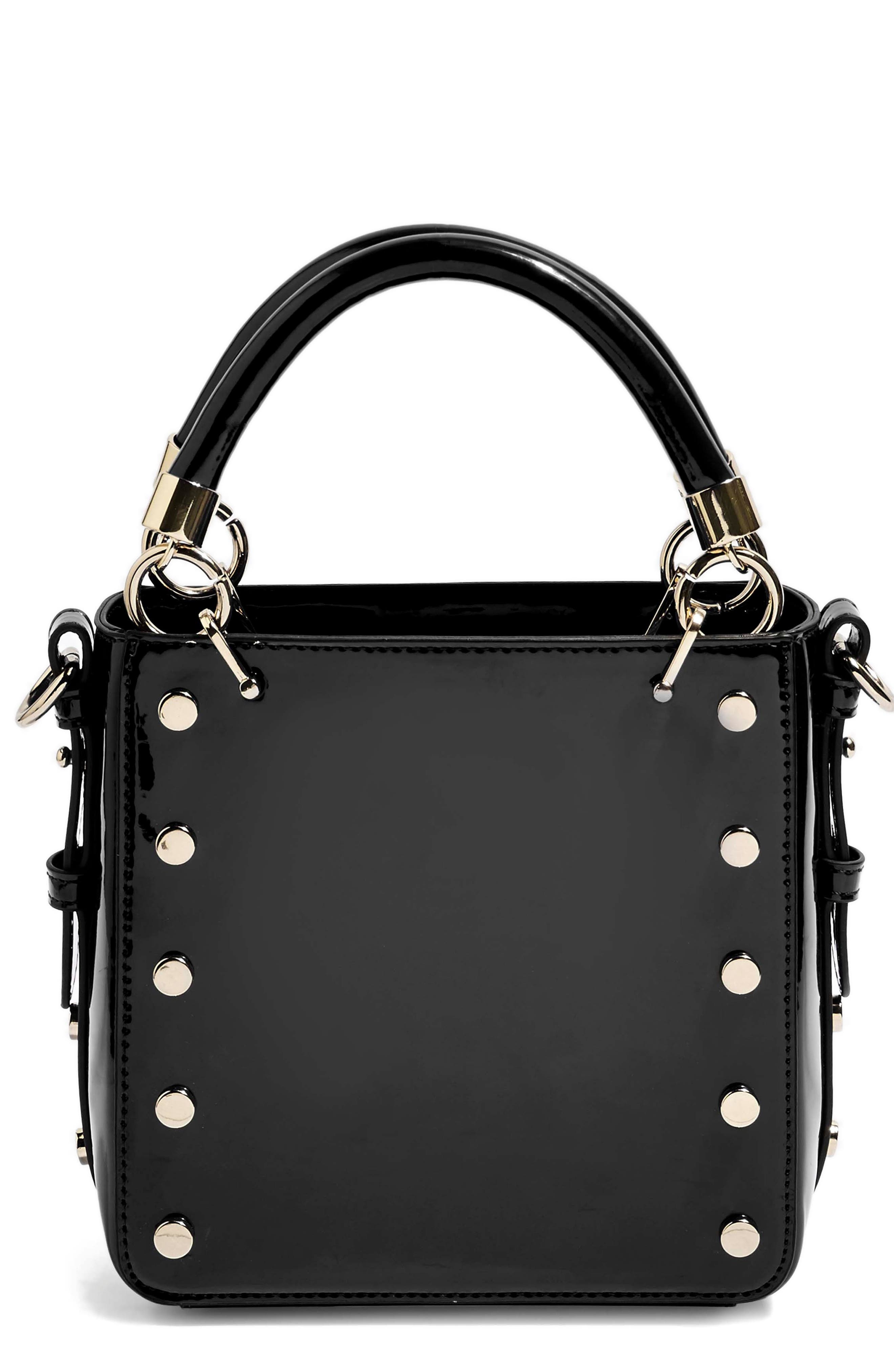 Topshop Courtney Studded Crossbody Bag, Main, color, 