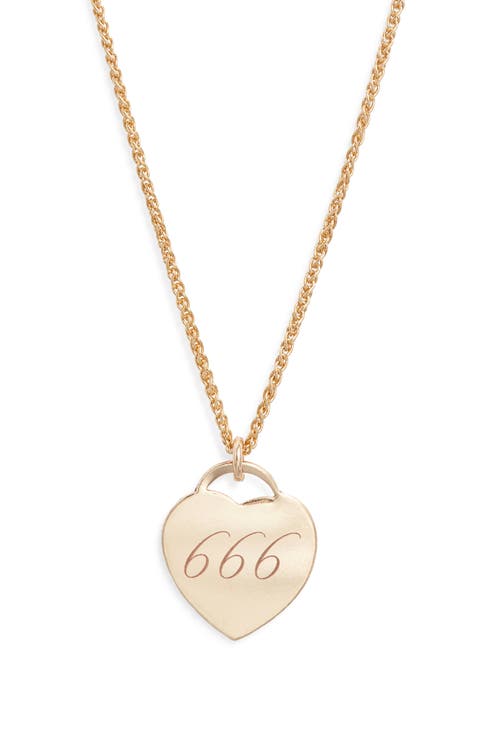 Alice Angel Numbers Pendant Necklace