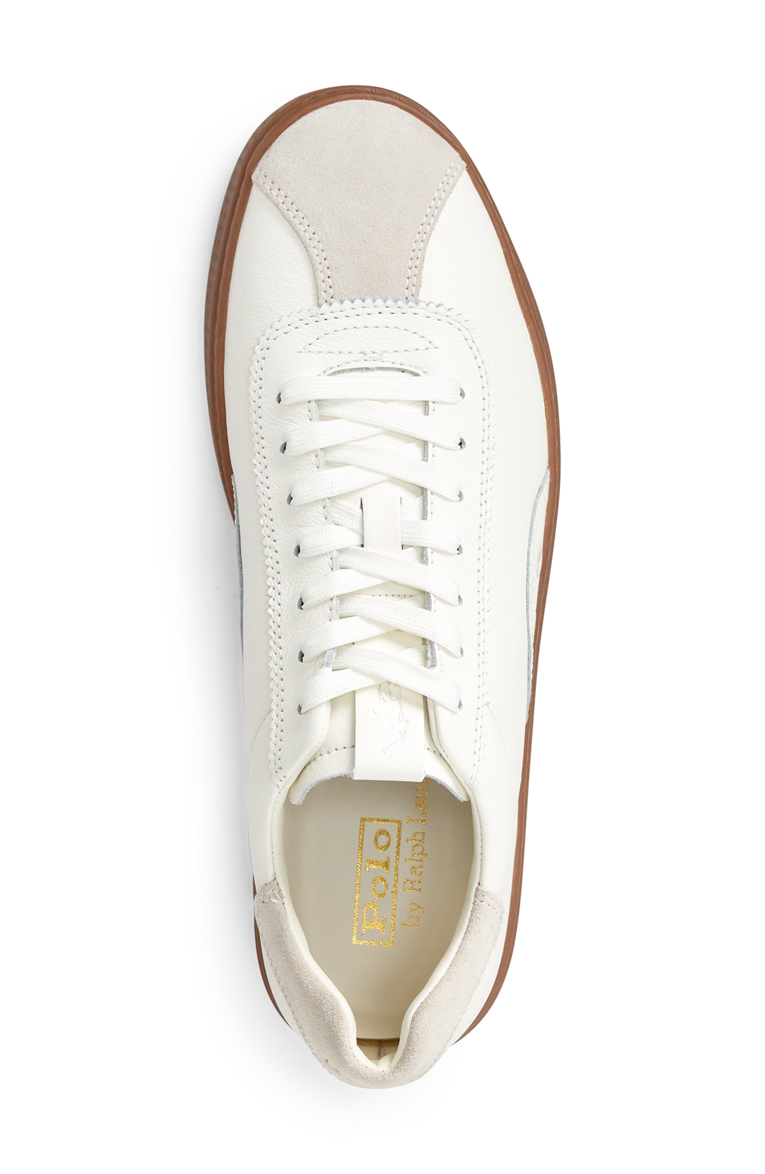 Court 100 LUX Sneaker, Alternate, color, EGRET LEATHER