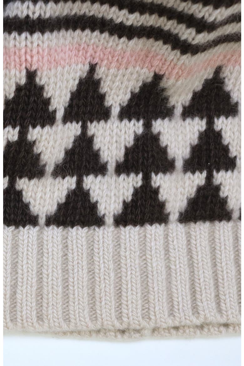 CASHMERE HAT IN NORDIC DESIGN, Alternate, color, IVORY COMBO