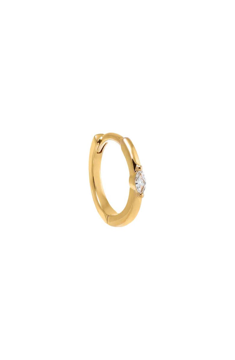 BY ADINA EDEN Diamond Marquise Huggie Earring 14K, Alternate, color, 