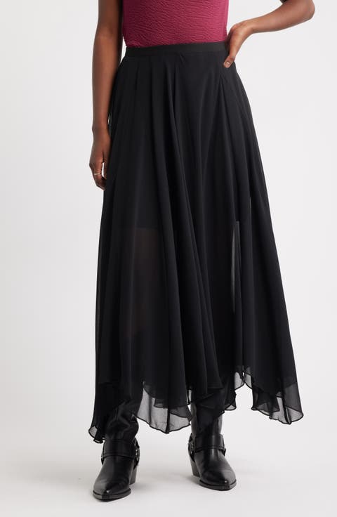 Handkerchief Maxi Skirt