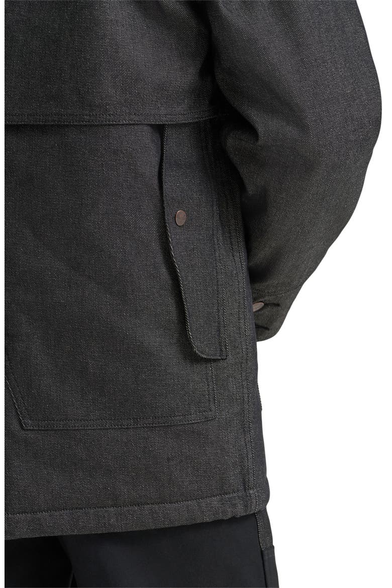 Filson X Wrangler Genuine Shearling Collar Packer Jacket, Alternate, color, BLACK