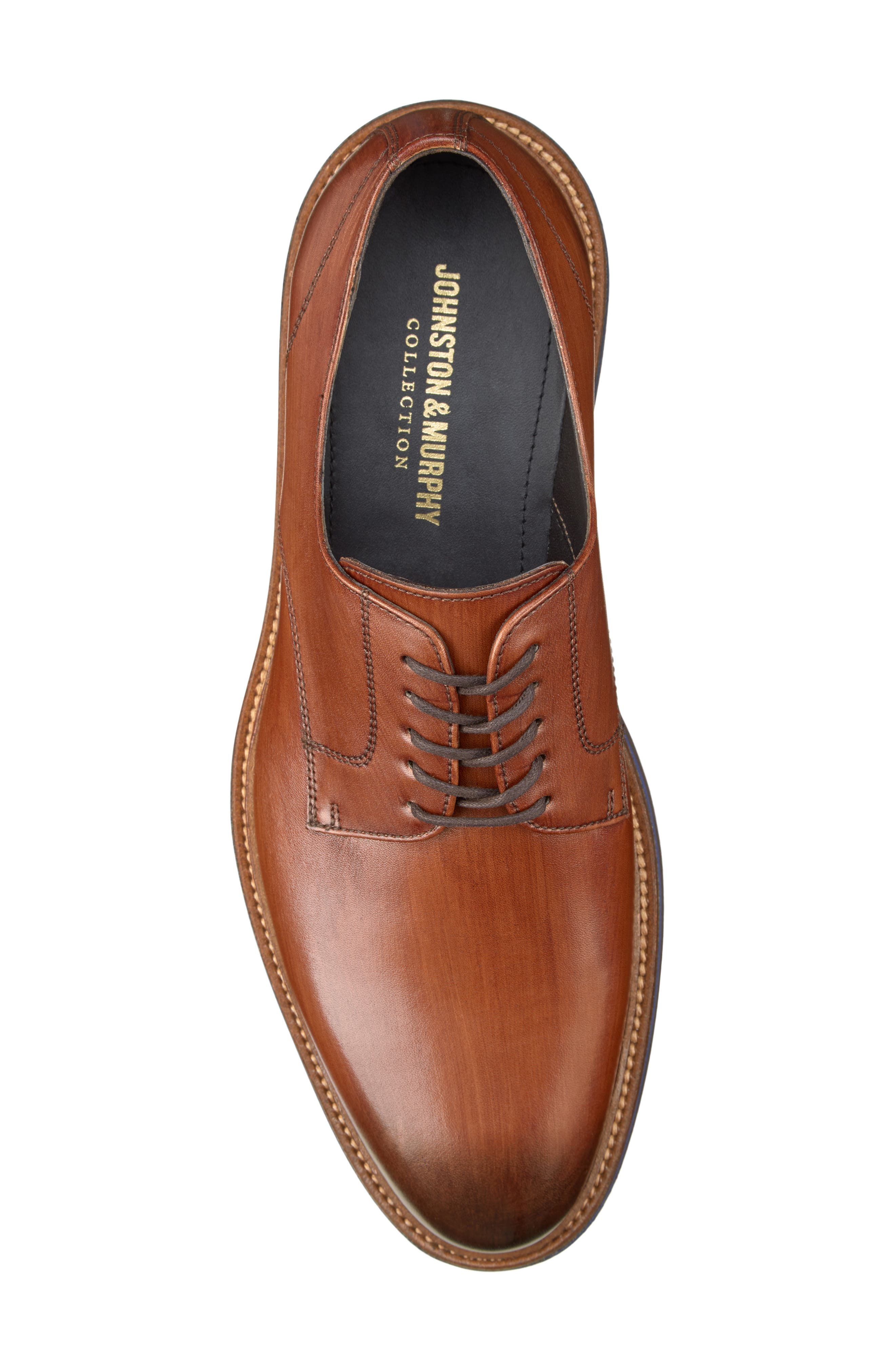 JOHNSTON & MURPHY COLLECTION Jenson Plain Toe Derby, Alternate, color, 