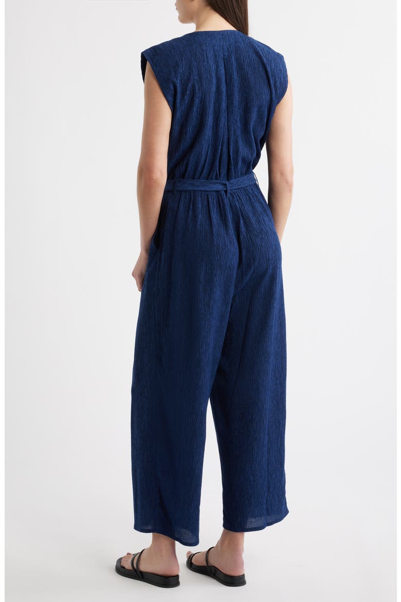 Crinkled Ankle Jumpsuit, Alternate, color, DEEP DIVE