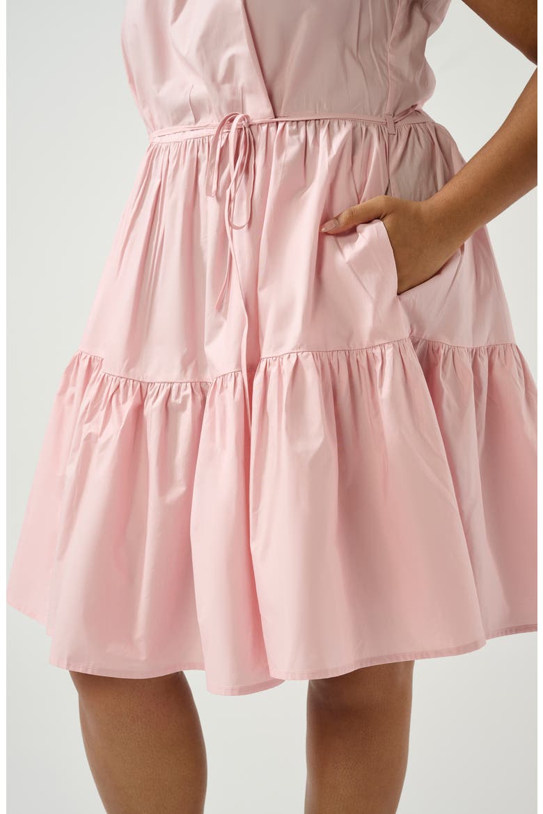 Rhodes Tiered Cotton Dress, Alternate, color, BLUSH