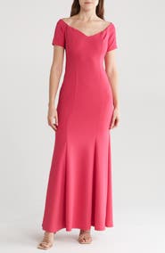 Marina Off the Shoulder Trumpet Gown