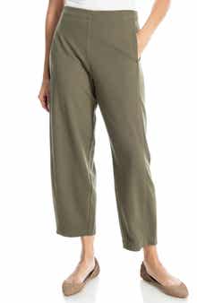 MAX STUDIO Twill Knit Barrel Leg Pants