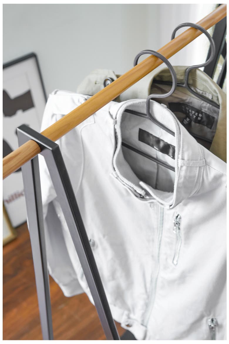 Freestanding Hanging Rack, Alternate, color, BLACK