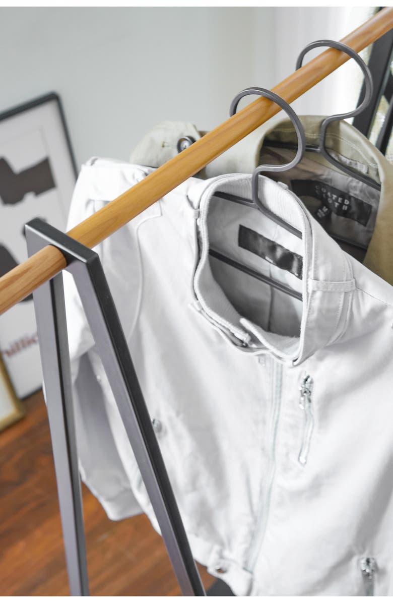 Yamazaki Freestanding Hanging Rack, Alternate, color, Black