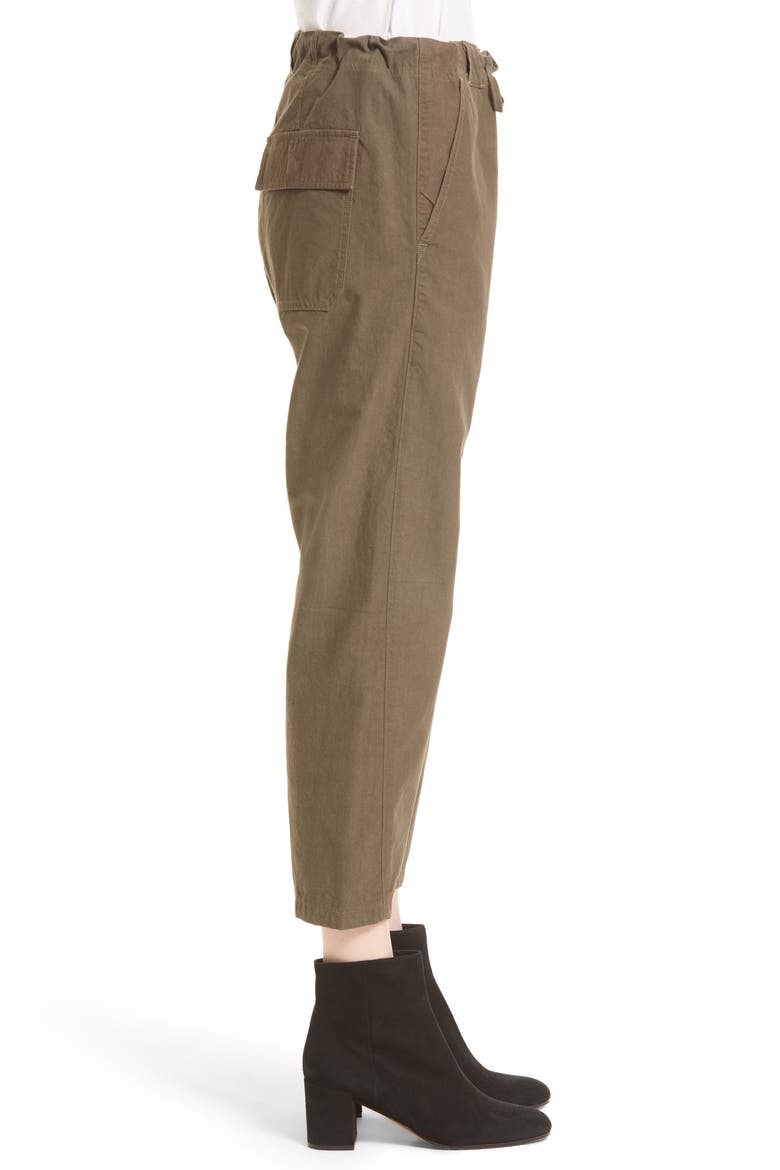 Drawstring Utility Pants, Alternate, color, OLIVE