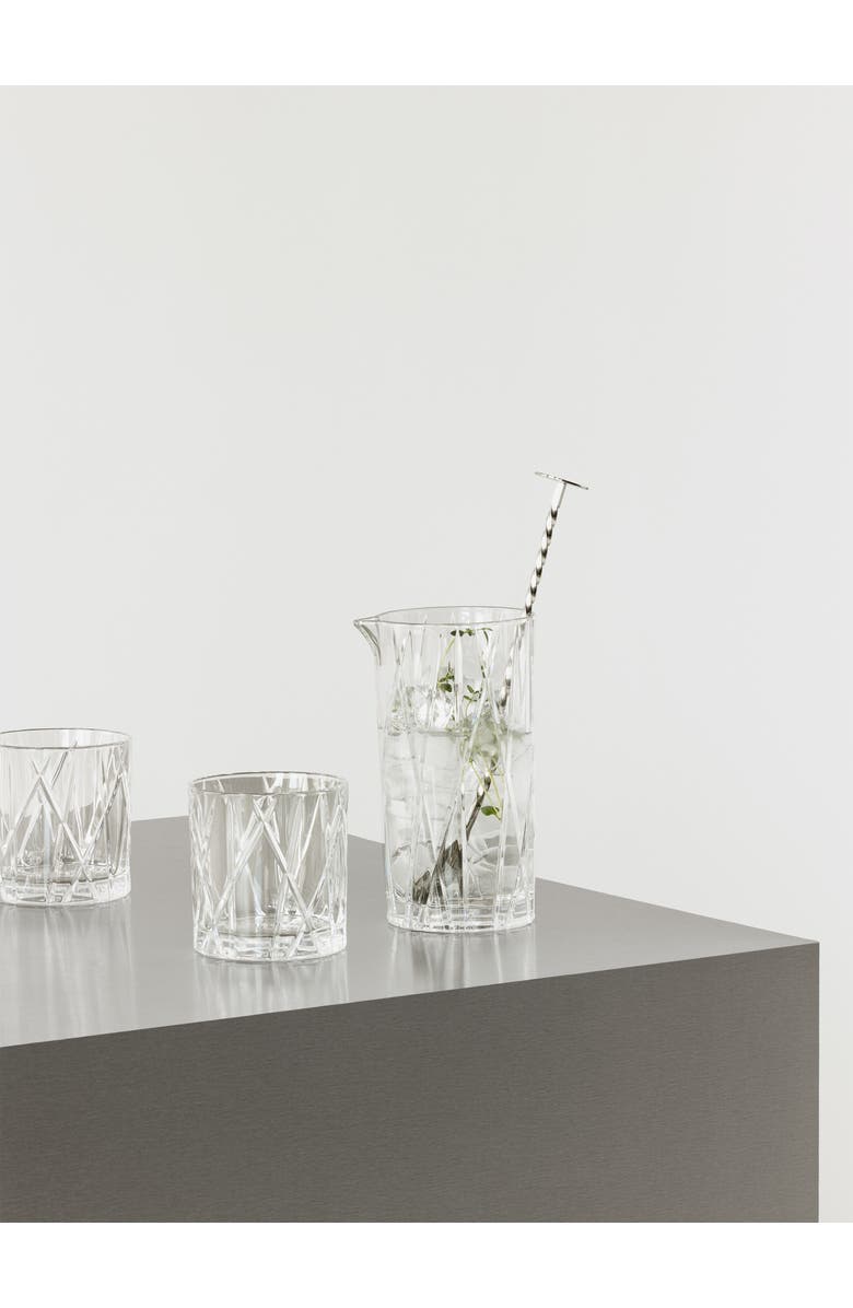 Orrefors City Mixing Glass & Bar Spoon, Alternate, color, Clear