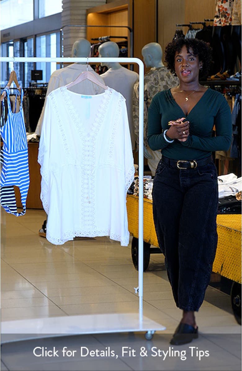 Evin Embroidered Cover-Up Dress, sales video thumbnail