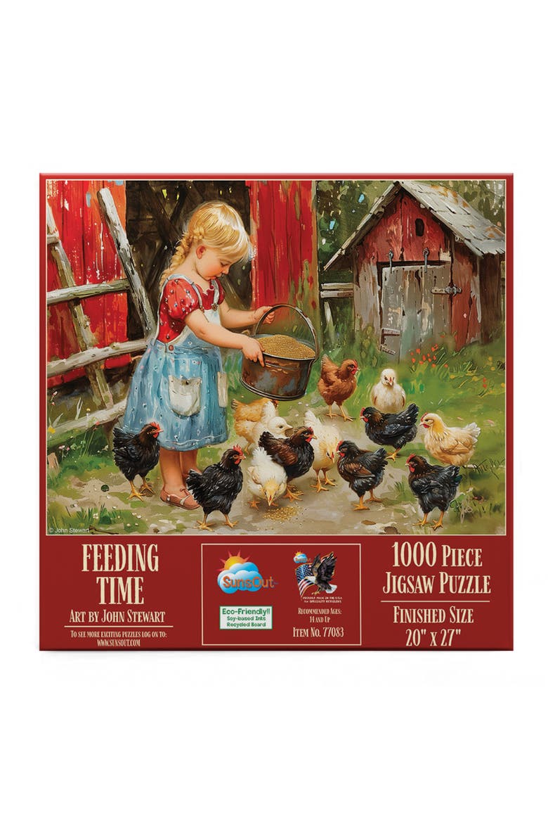 Feeding Time 1000 piece Jigsaw Puzzle for Adults, Alternate, color, Multicolor