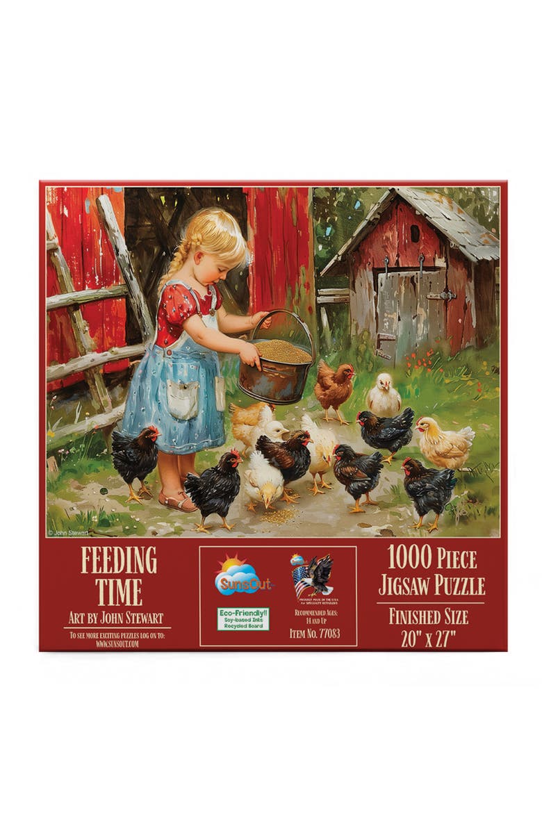 Sunsout Feeding Time 1000 piece Jigsaw Puzzle for Adults, Alternate, color, Multicolor