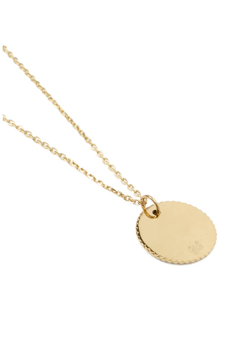 Men's Engravable Goldtone Pendant Necklace, Alternate, color, GOLD
