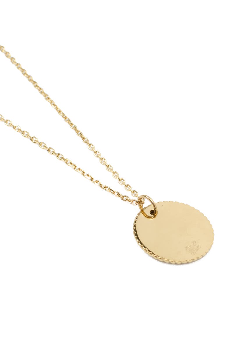 Cufflinks, Inc. Men's Engravable Goldtone Pendant Necklace, Alternate, color, Gold