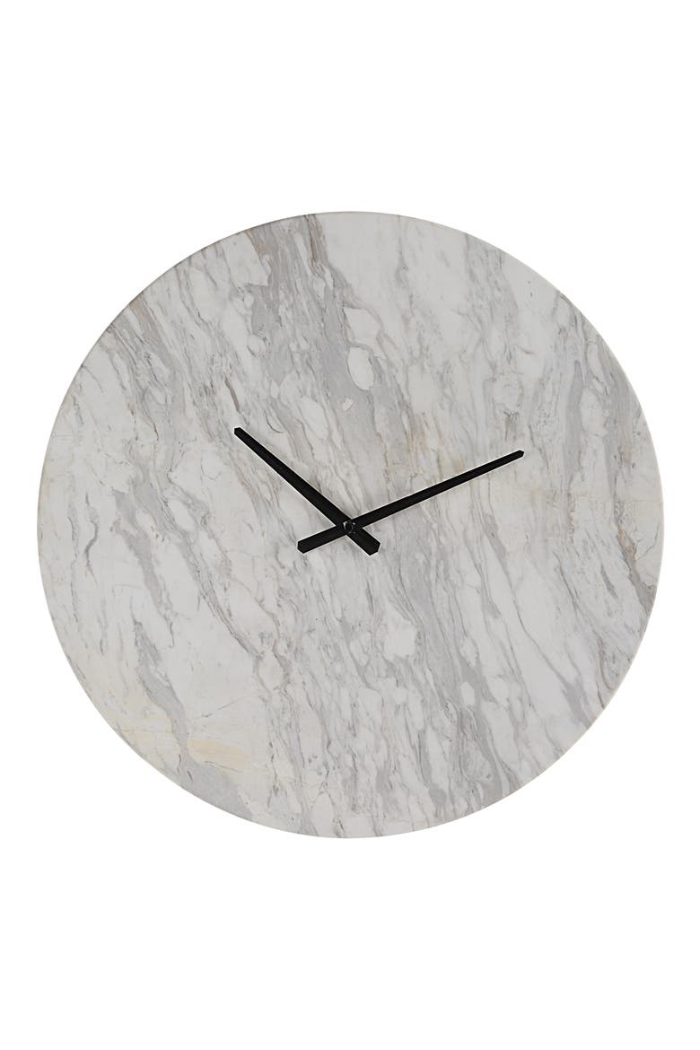 Dayton Marble Wall Clock, Main, color, NO COLOR