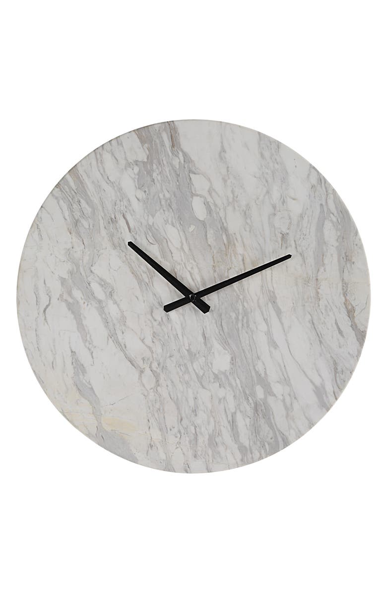 Renwil Dayton Marble Wall Clock, Main, color,