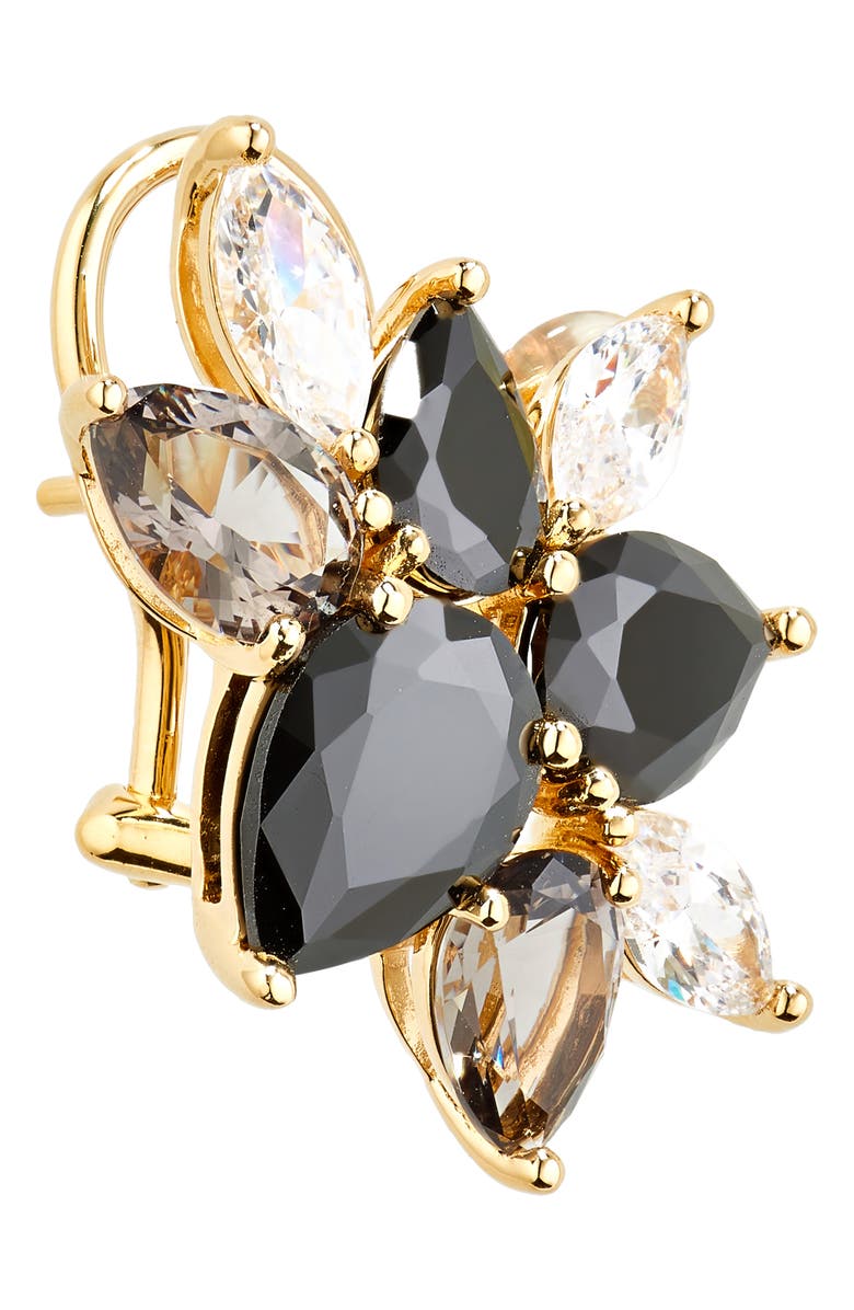 JUDITH LEIBER COUTURE Large Cubic Zirconia Cluster Earrings, Alternate, color, 