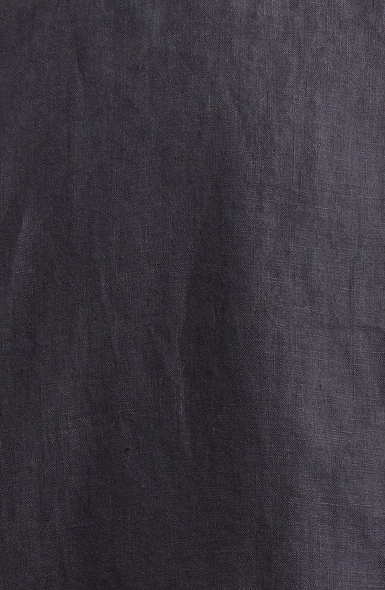 rag & bone Angus Linen Shirt Jacket, Alternate, color, Black