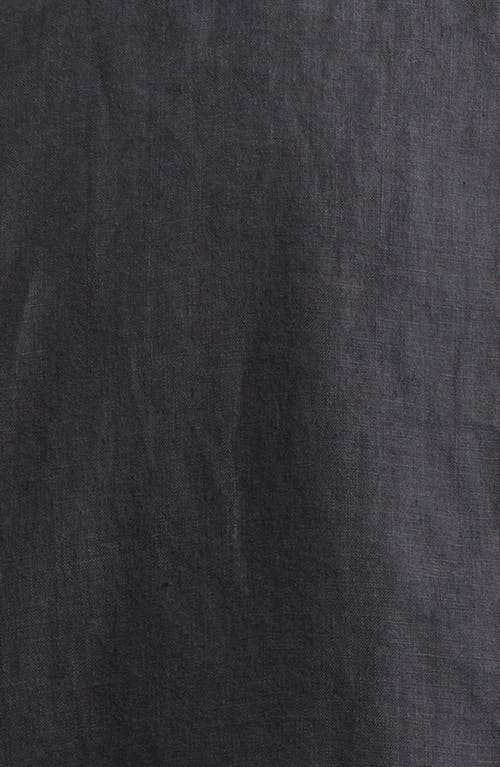 Rag & Bone Angus Linen Shirt Jacket In Black