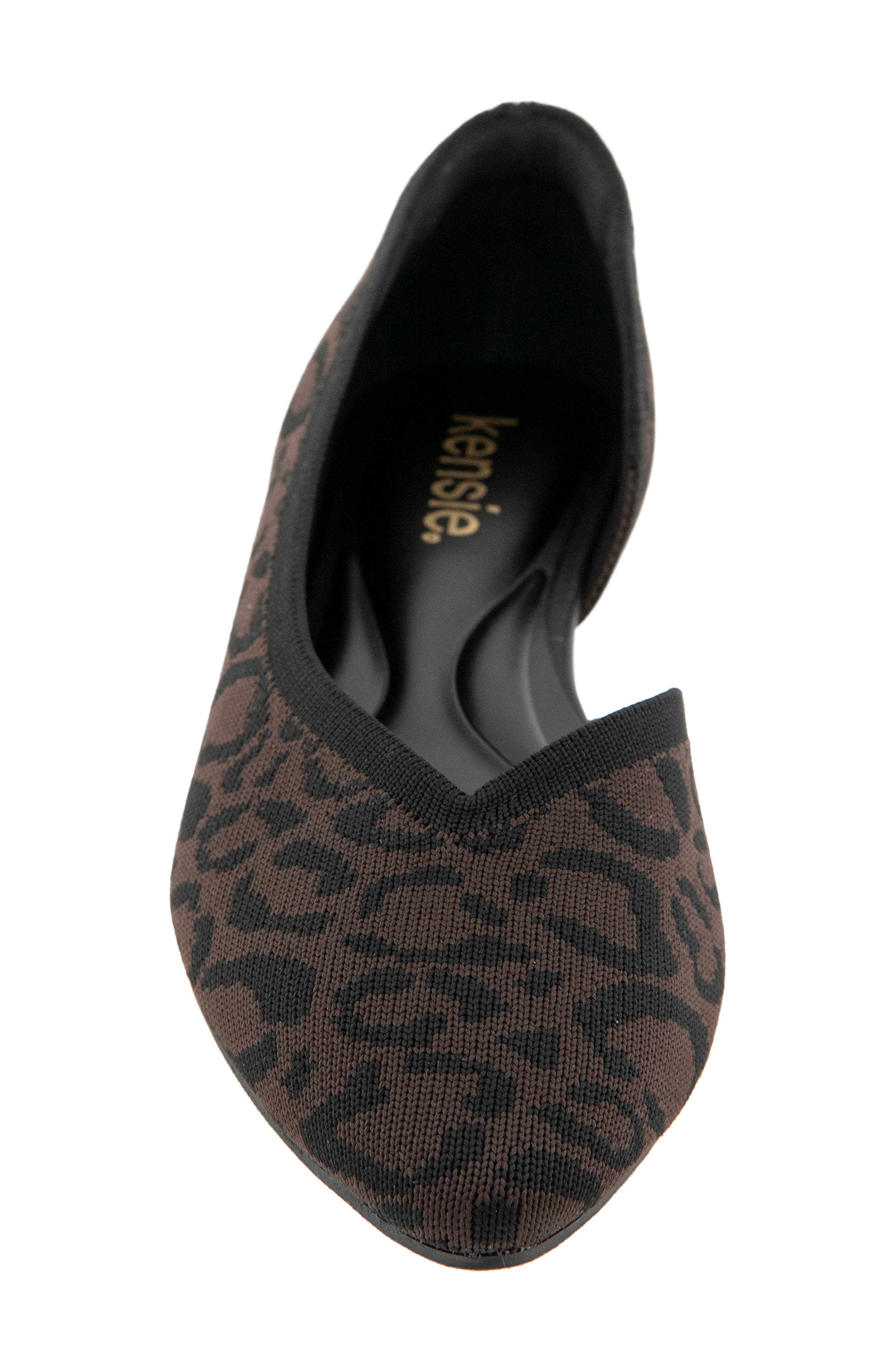 Gavah D'Orsay Flat, Alternate, color, ESPRESSO LEOPARD