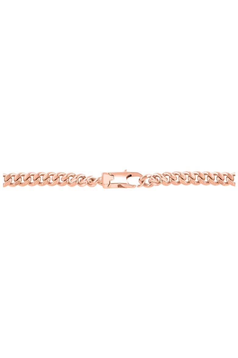 14K Rose Gold Diamond & Mother of Pearl Heart Chain Necklace, Alternate, color, 14K Gold