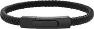 GEOFFREY BEENE Men's Braided Leather Bracelet