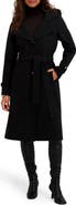 Kensie Belted Plush Trench Coat