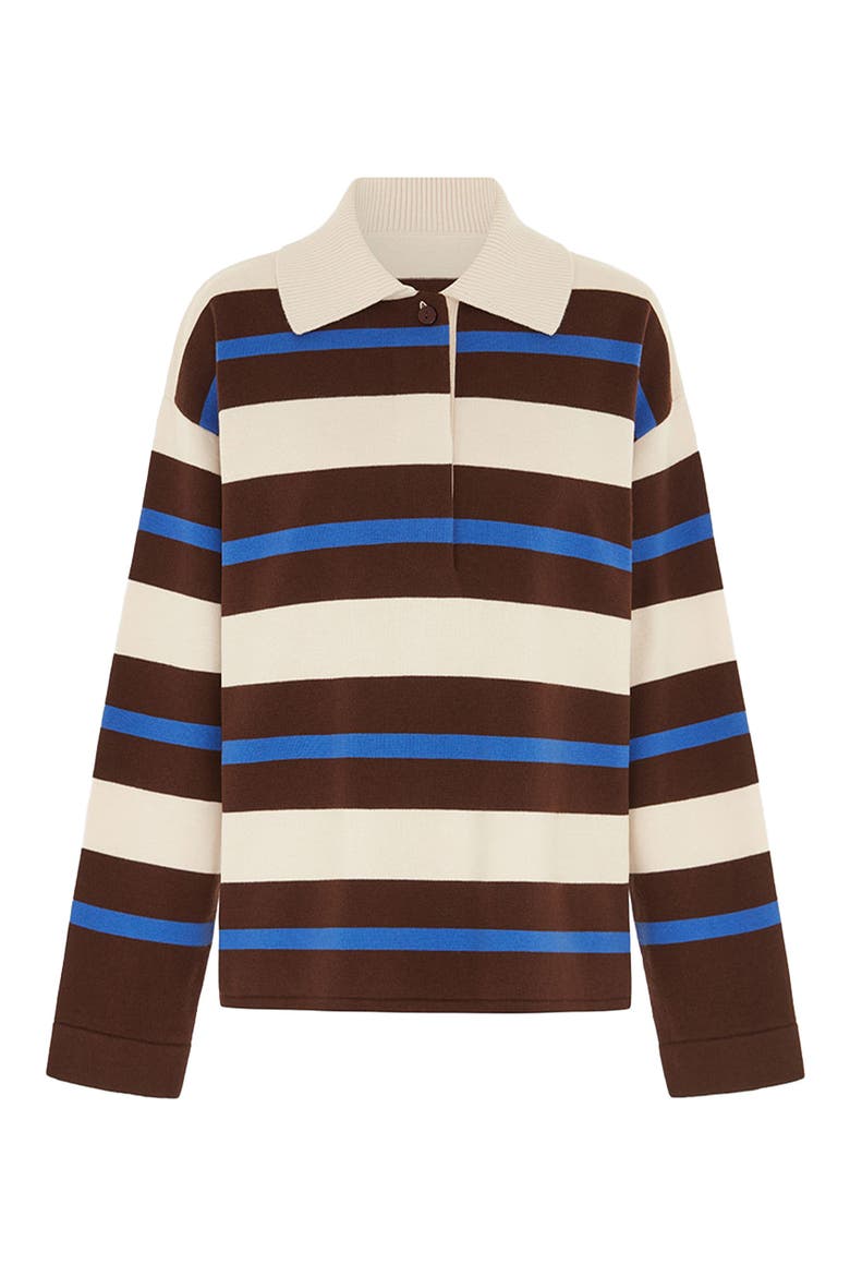 Ester Rugby Stripe Merino Wool & Cotton Sweater, Alternate, color, MULTI
