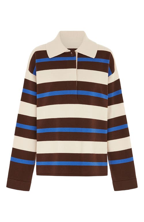 Aligne Ester Knitted Rugby Sweater Multi In Multi