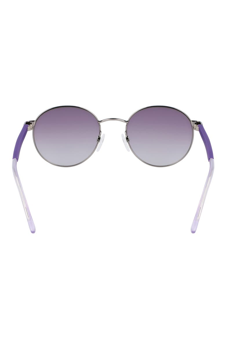 Ignite 51mm Gradient Round Sunglasses, Alternate, color, GUNMETAL / GREY GRADIENT