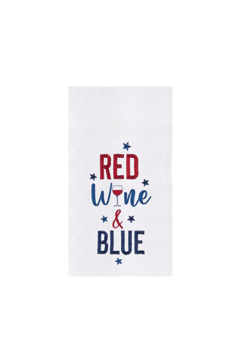 Humorous 100% Cotton Flour Sack Kitchen Dishtowel - USA Decor, Main, color, White