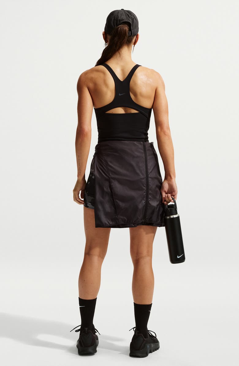 Nike Zenvy Longline Sports Bra, Alternate, color, Black/ Cool Grey