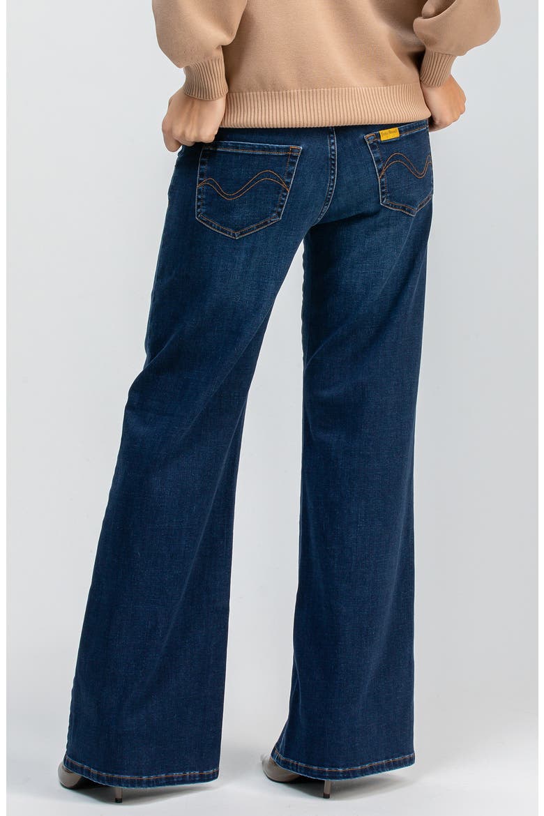 Wide Leg Maternity Jeans, Alternate, color, MED DARK WASH