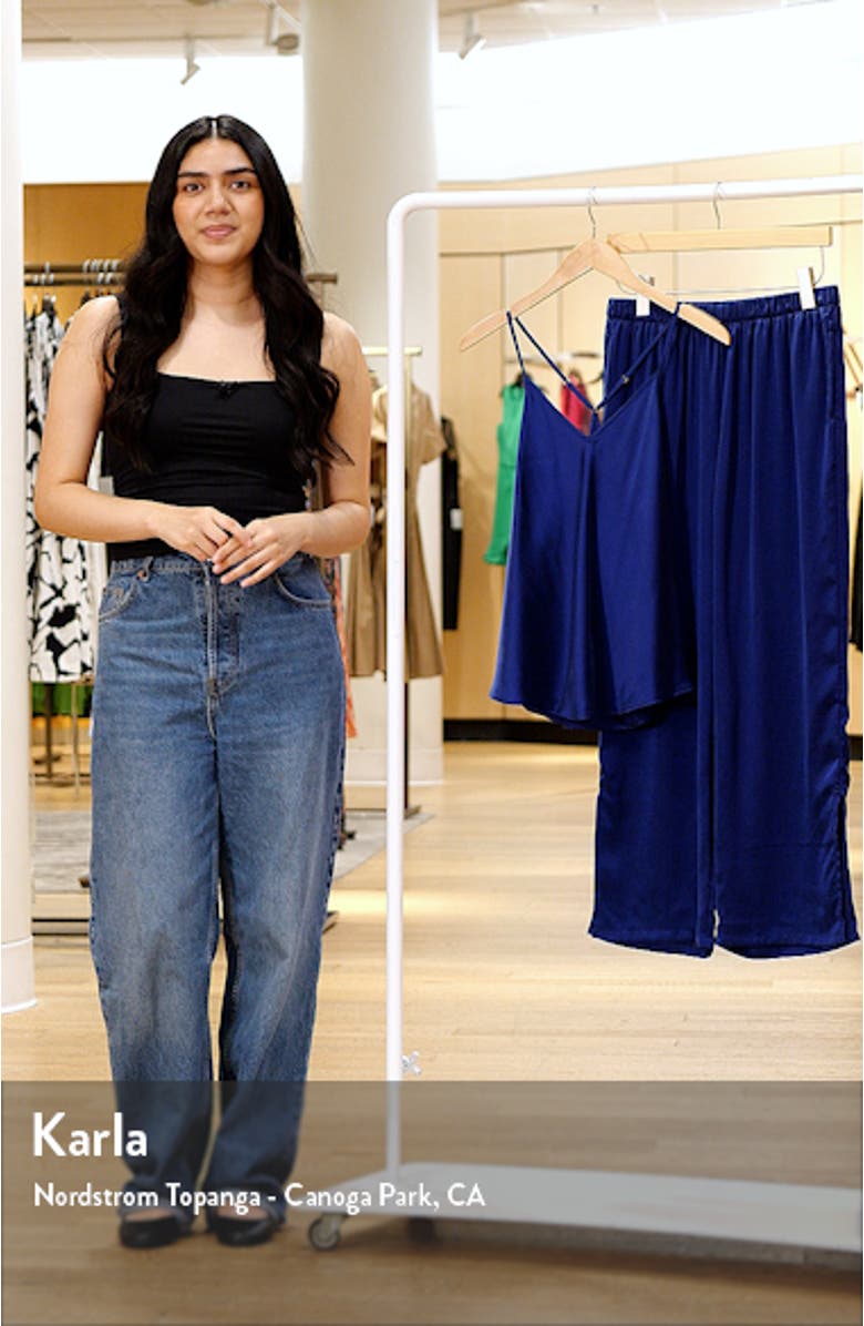 Washable Silk Crop Pajamas, sales video thumbnail
