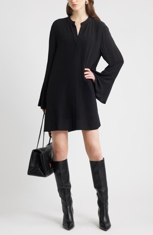 Nordstrom Long Sleeve Minidress In Black