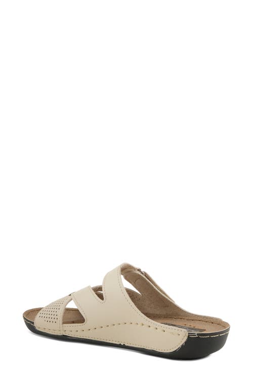 Flexus By Spring Step Karl Slide Sandal In Beige
