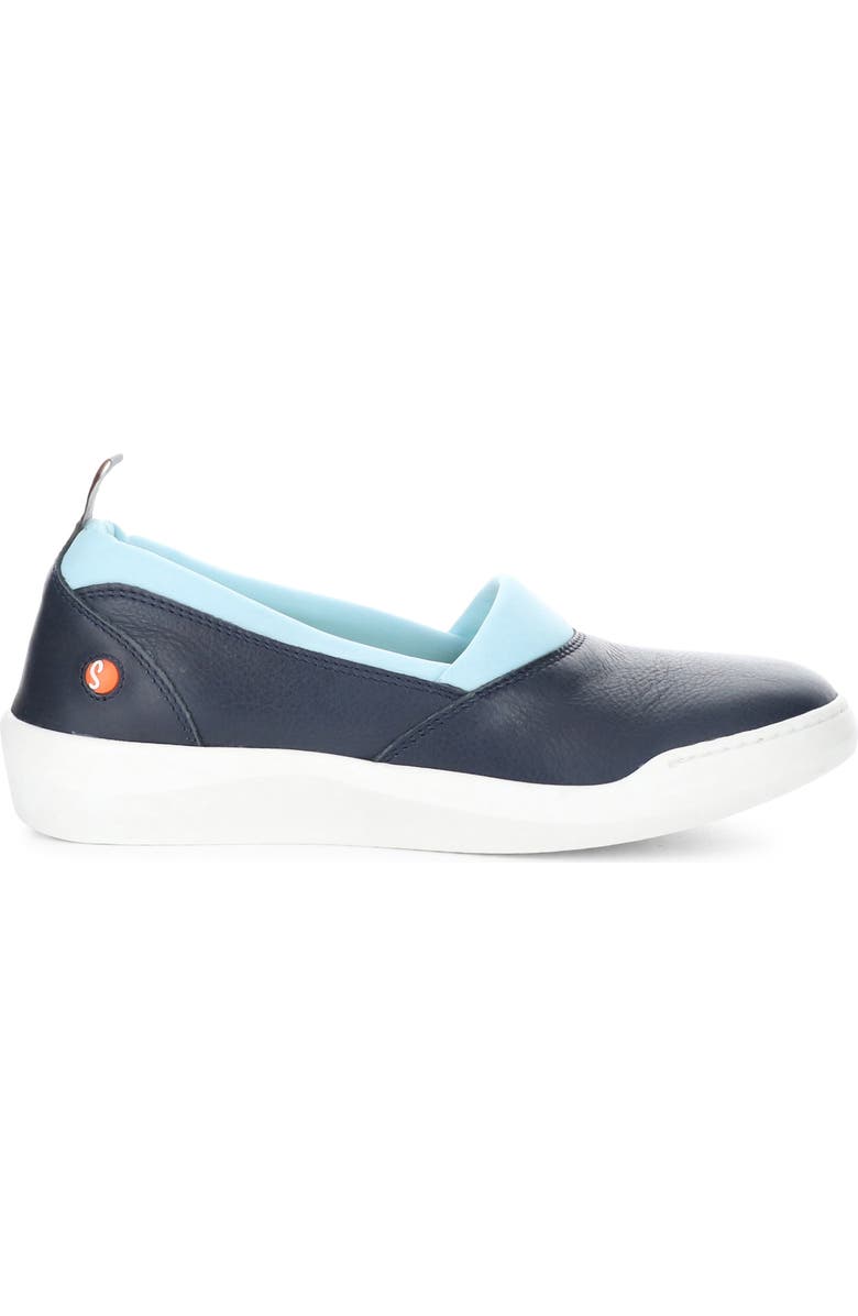 Softinos by Fly London Slip On Sneaker, Alternate, color, Navy Smooth Leather