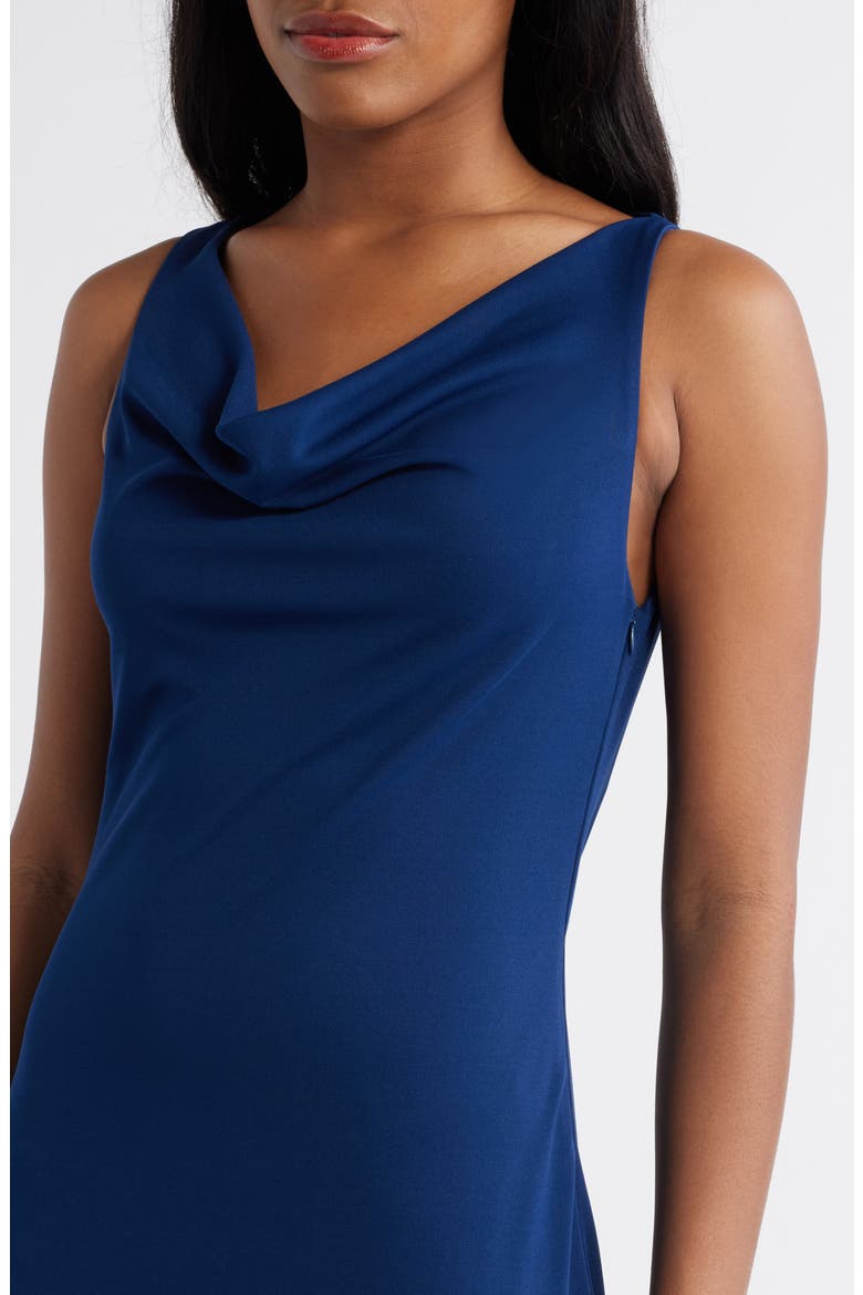 The Tamara Cowl Neck Gown, Alternate, color, BLUE