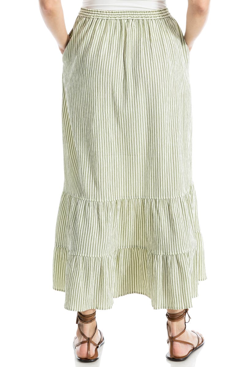 MAX STUDIO Stripe Seersucker Maxi Skirt, Alternate, color,