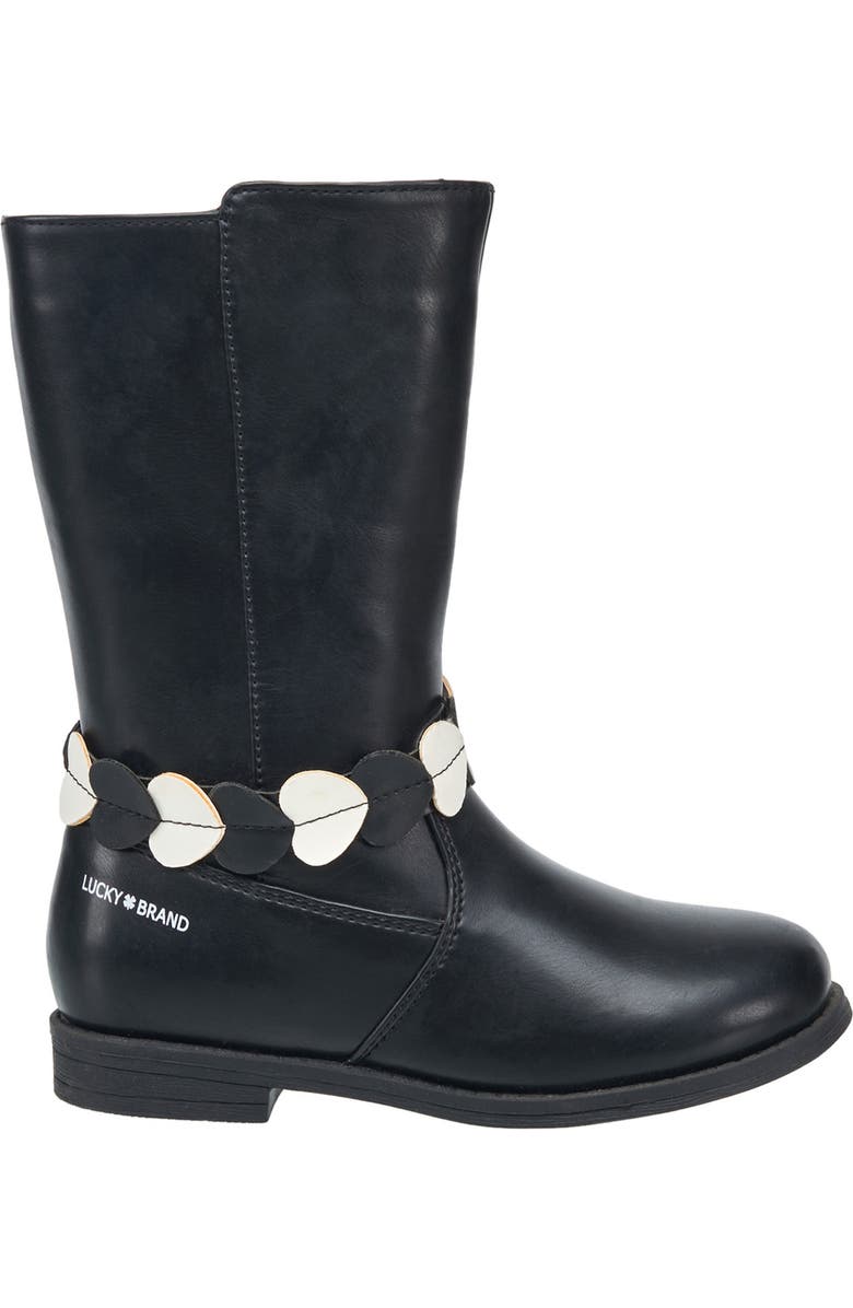 Lucky Brand Kids' Luna Riding Boot, Alternate, color, Black