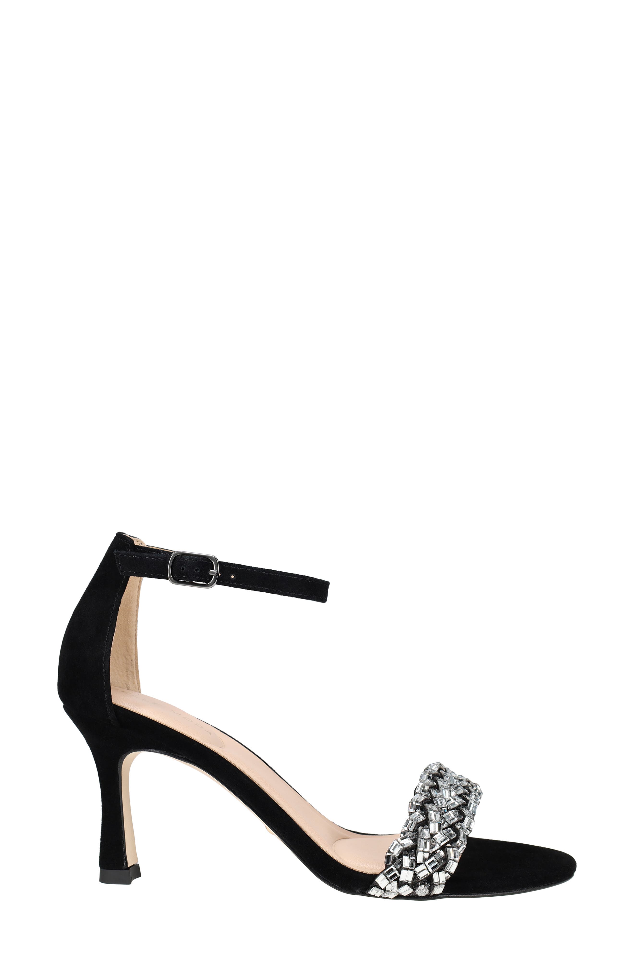 Pelle Moda Heidy Ankle Strap Sandal, Alternate, color, Black