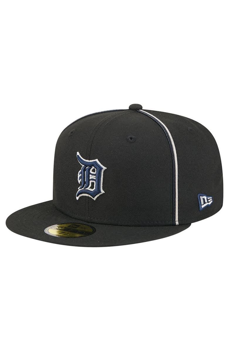 New Era Men's New Era Black Detroit Tigers Soutache 59FIFTY Fitted Hat, Main, color, Black