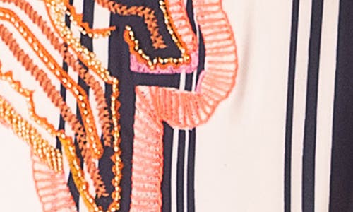 Maaji Boho Stripes Typical One-piece Swimsuit In Blue