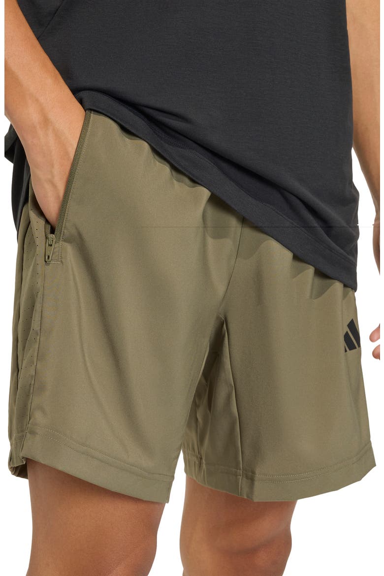 Essentials Training Shorts, Alternate, color, OLIVE STRATA
