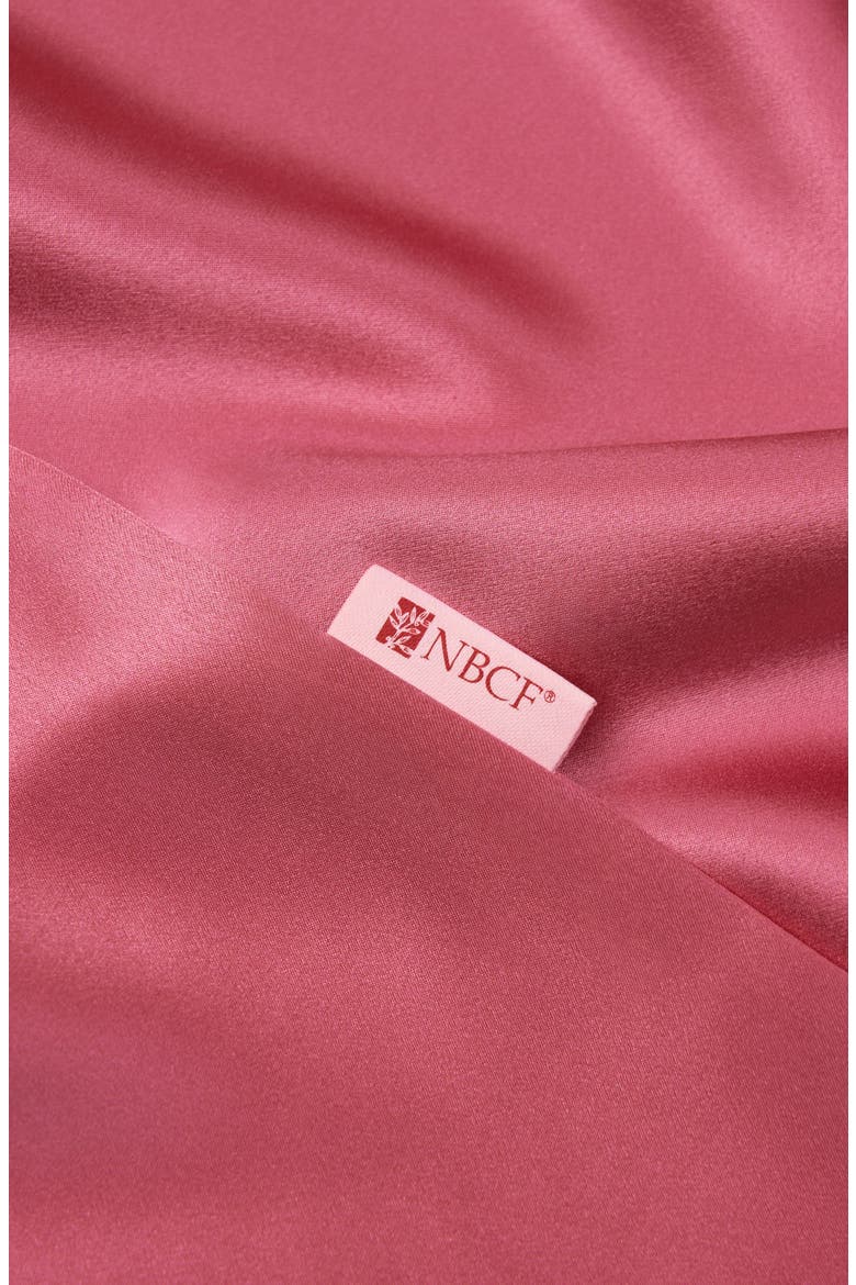 Hope's Comfort Silk Pillowcase, Alternate, color, Ruby Pink