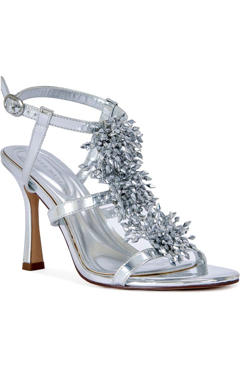 AZALEA WANG Aliza Stiletto Sandal, Alternate, color, Silver