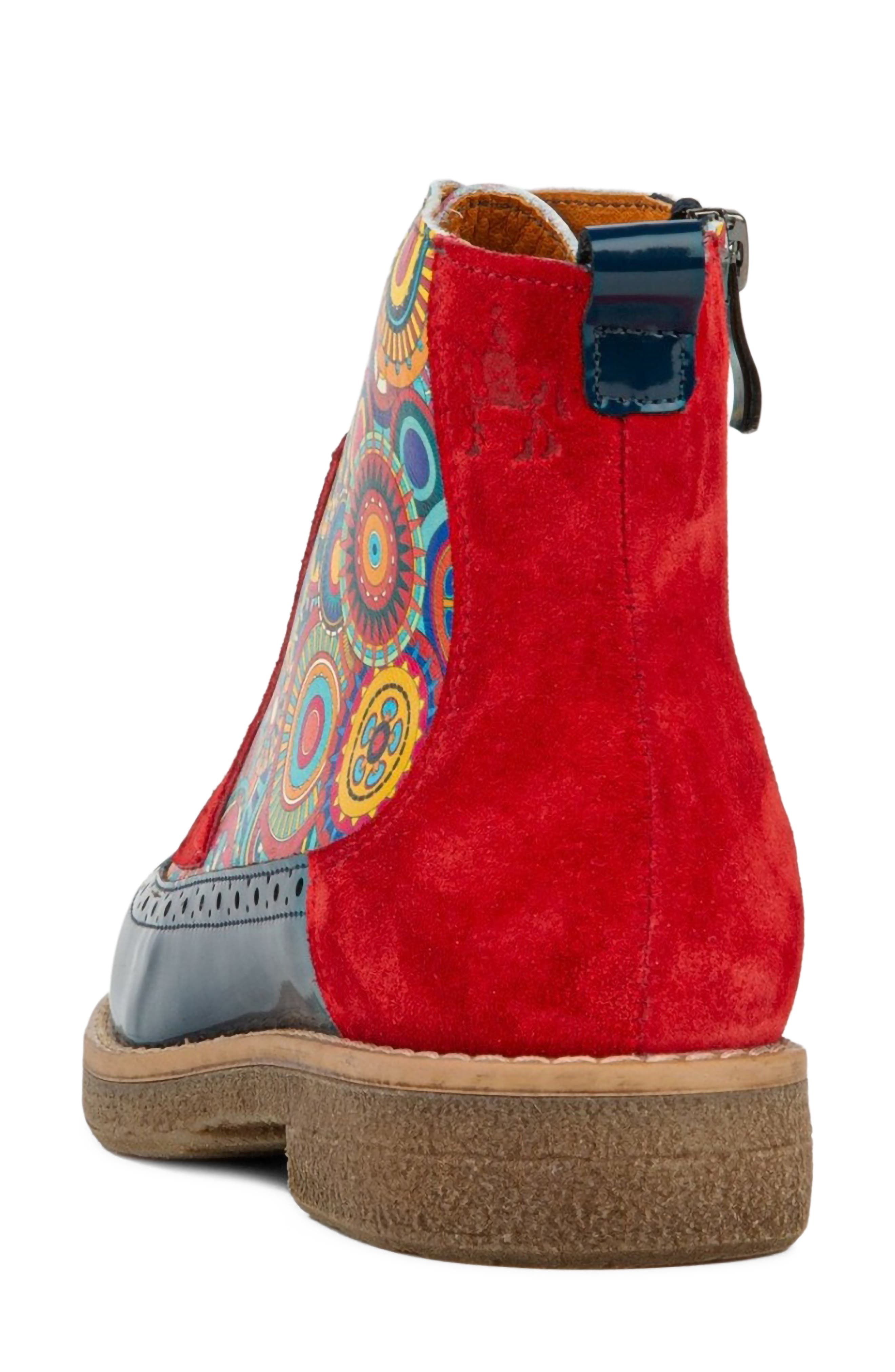 Hatter Boot, Alternate, color, BLUE/ RED